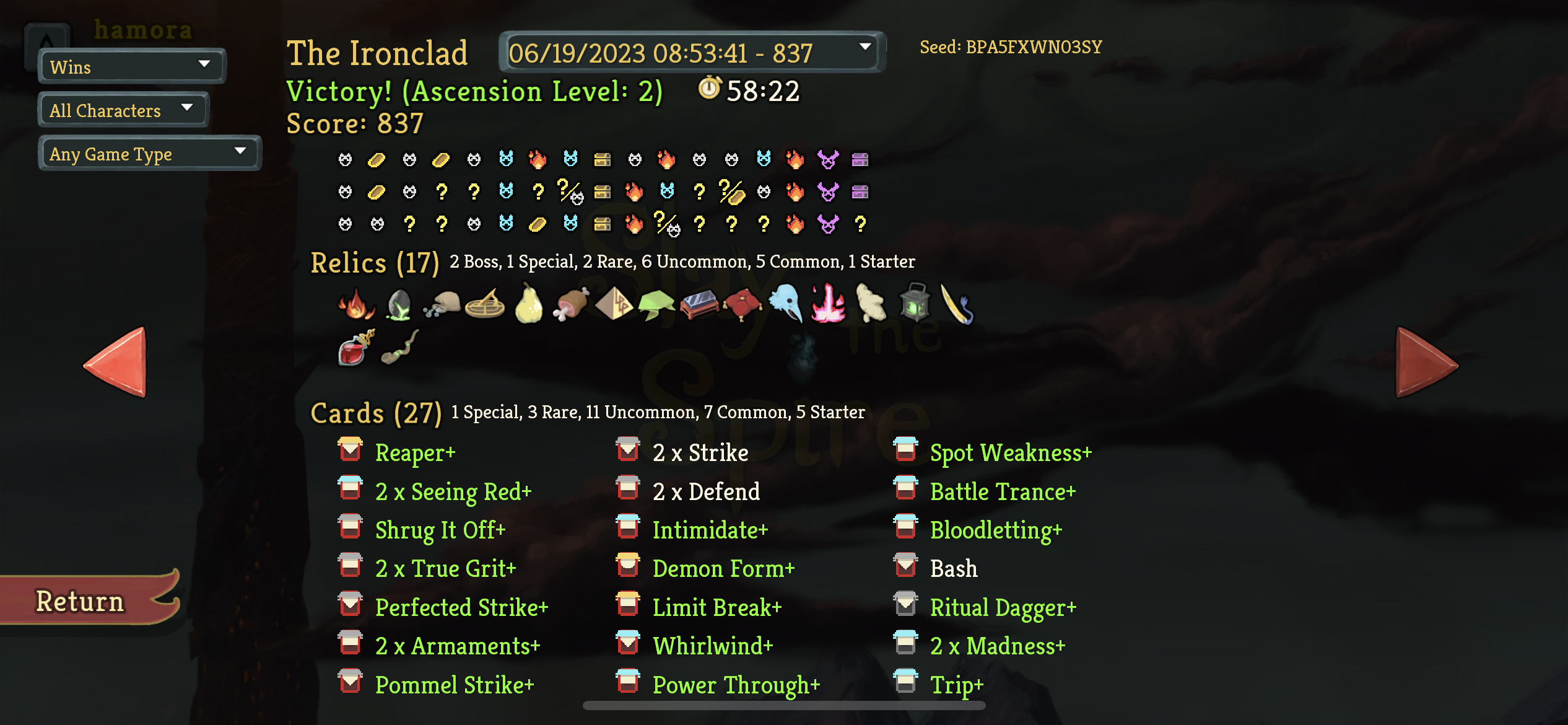 Ironclad ascension  deck