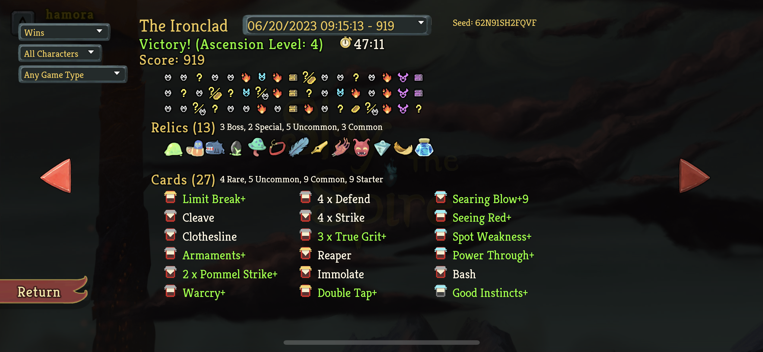 Ironclad ascension  deck