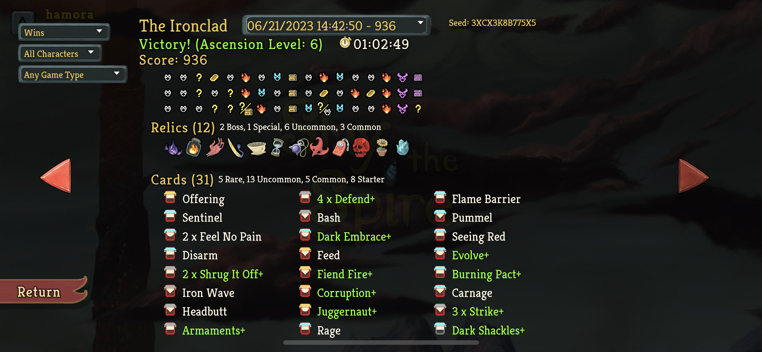 Ironclad ascension  deck