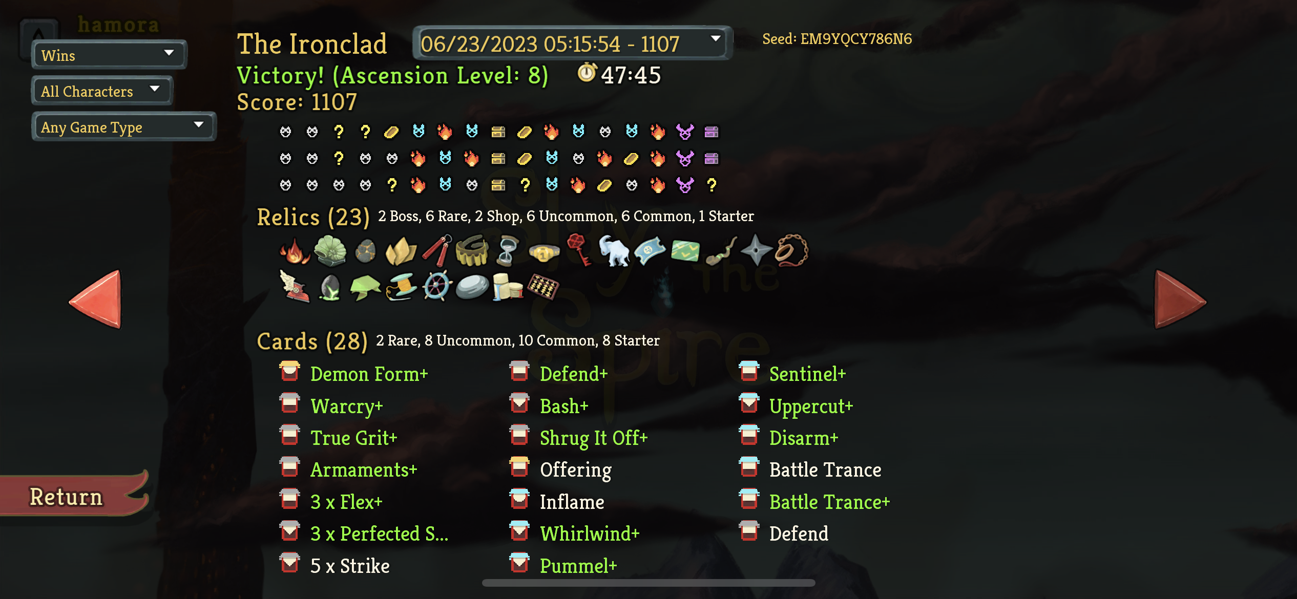 Ironclad ascension  deck