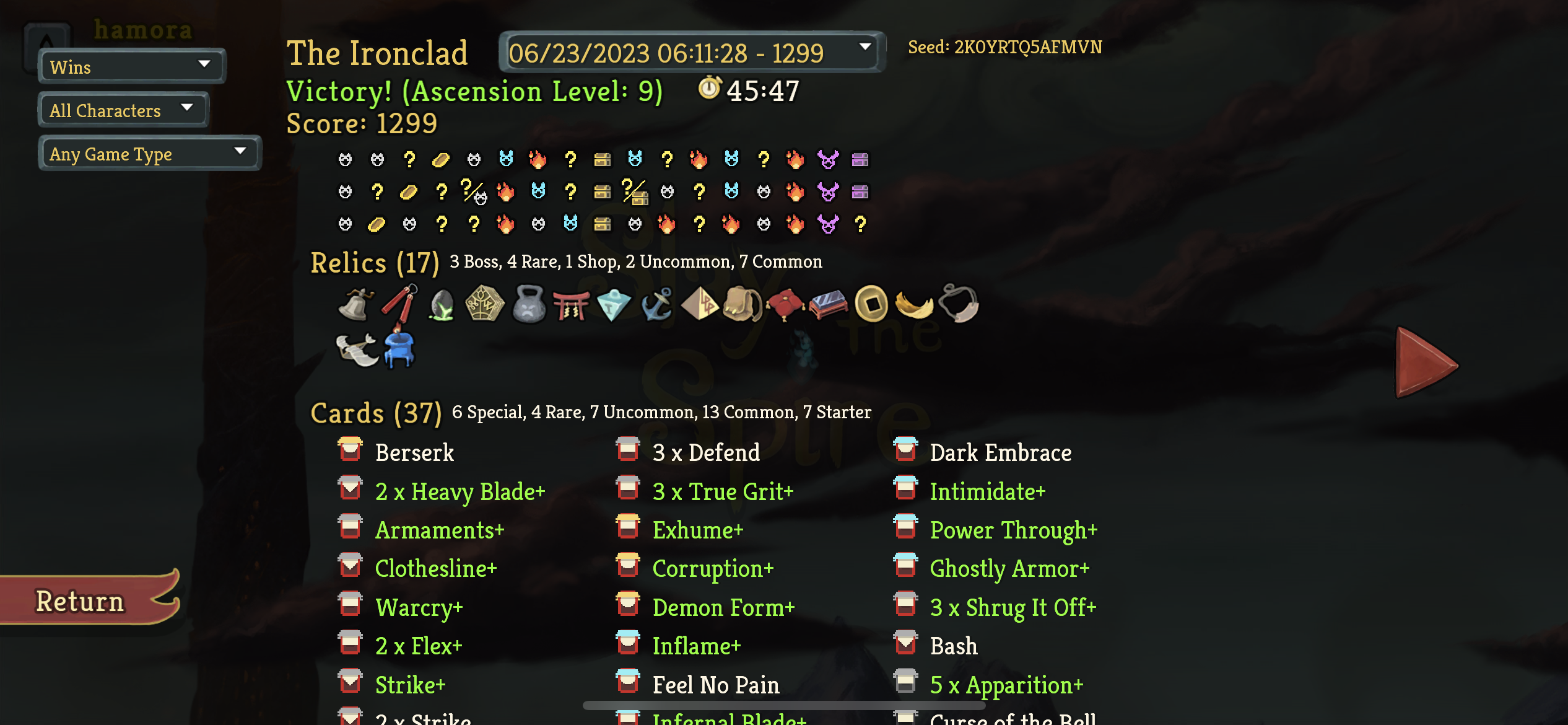 Ironclad ascension  deck