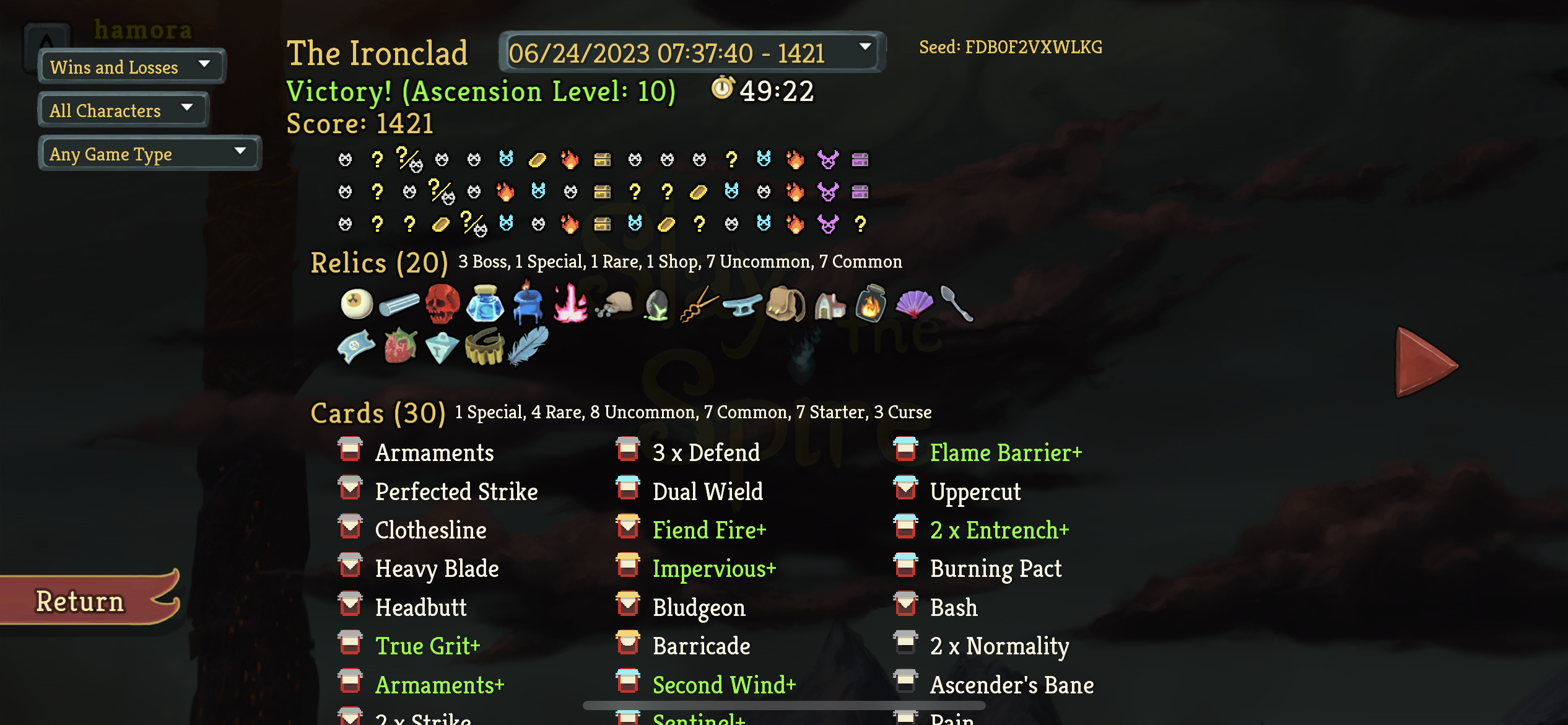 Ironclad ascension  deck