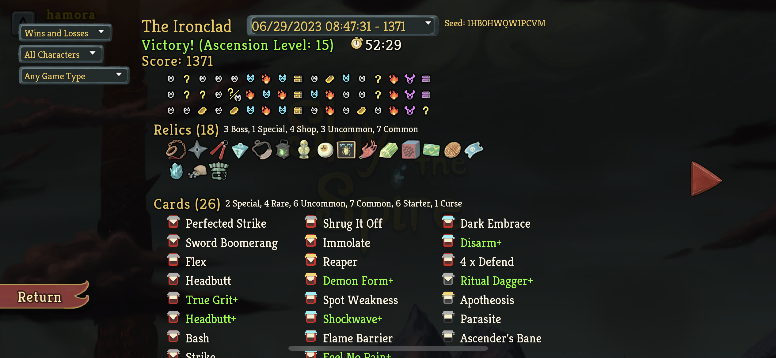 Ironclad ascension  deck