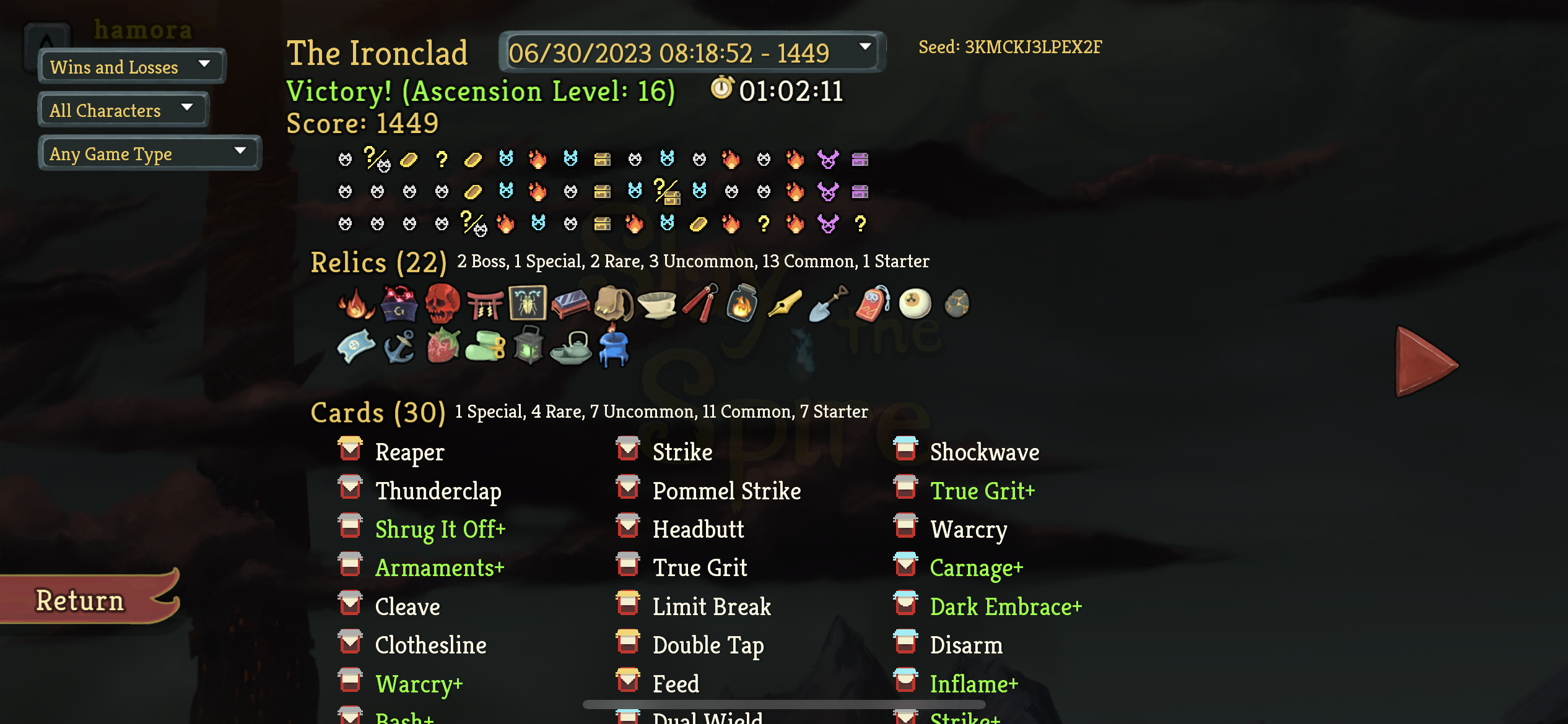 Ironclad ascension  deck