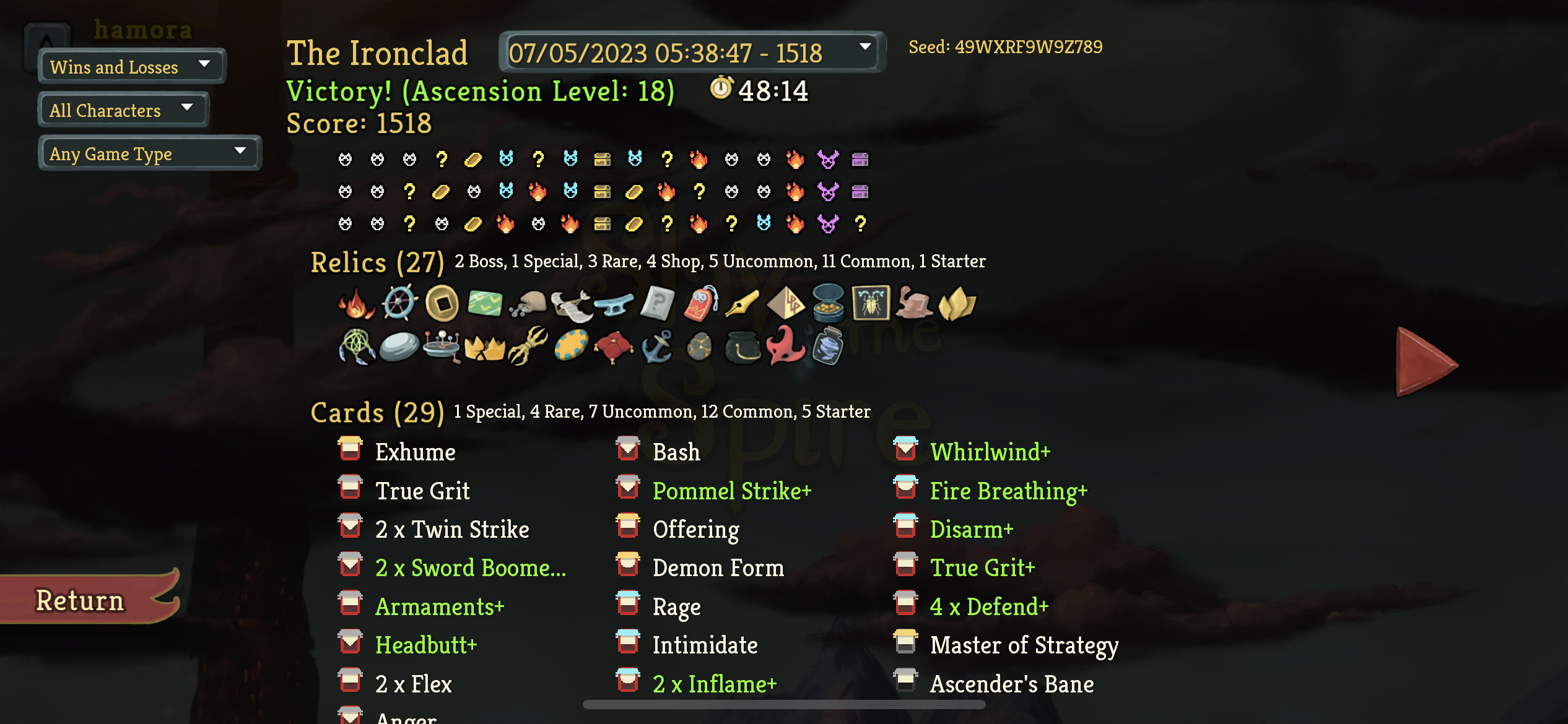 Ironclad ascension  deck